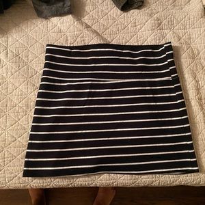 Striped mini skirt